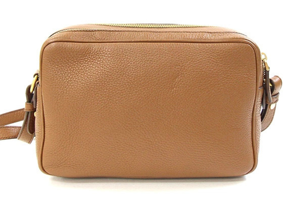 Prada Brown Bag Crossbody Shoulder Camera Leather Brown